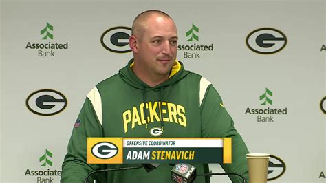 LIVE: #Packers offensive coordinator Adam Stenavich meets with the ...