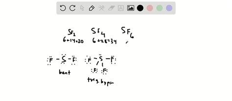 SOLVED:(a) Predict the electron-domain geometry around the central S atom in SF2, SF4, and SF6 ...