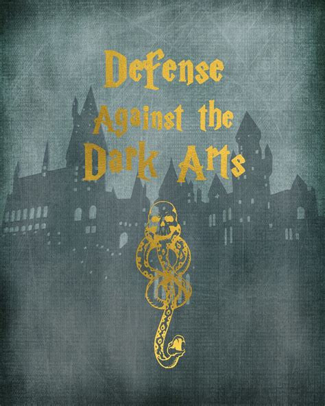 Harry Potter Defense Against The Dark Arts Print | Etsy