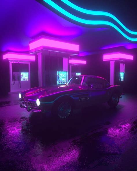 Midnight car | Purple aesthetic, Lavender aesthetic, Neon aesthetic