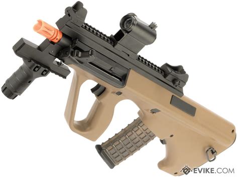 Snow Wolf AUG A3 Improved Bullpup Airsoft AEG Rifle (Color: Desert Tan / CQB Tactical), Airsoft ...