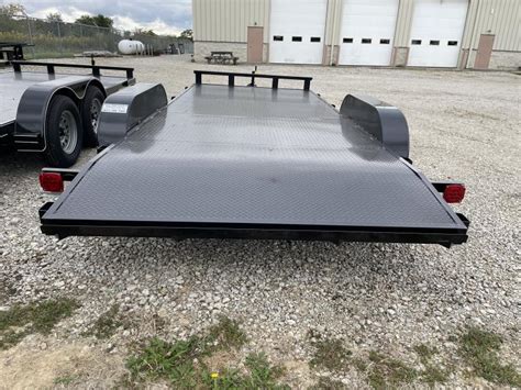 P&T Trailers 18' Steel Floor Car Hauler w/ ramps | PJ Trailers in OH | Flatbed & Enclosed ...