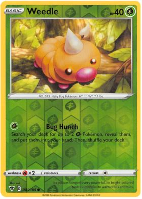 Weedle - Vivid Voltage #1 Pokemon Card