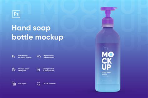 Free Liquid Soap Bottle Mockup Set :: Behance