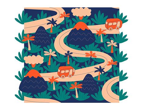 Jungle Trip Kids´ Bedding Textiles Collection by Yulia Kuzubova Design on Dribbble