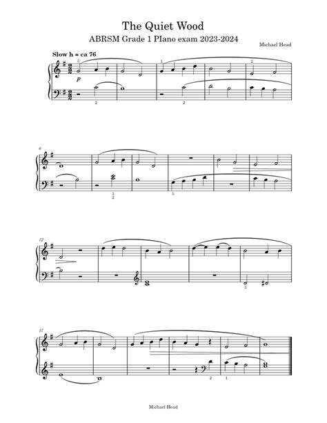 The Quiet Wood – Machine Head Sheet music for Piano (Solo) Easy | Musescore.com