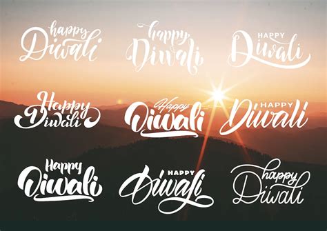 Happy Diwali Fonts SVG - Etsy