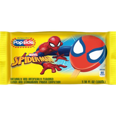 Popsicle Spider-Man Bar Single Serve Novelty | Popsicles | Baker's IGA