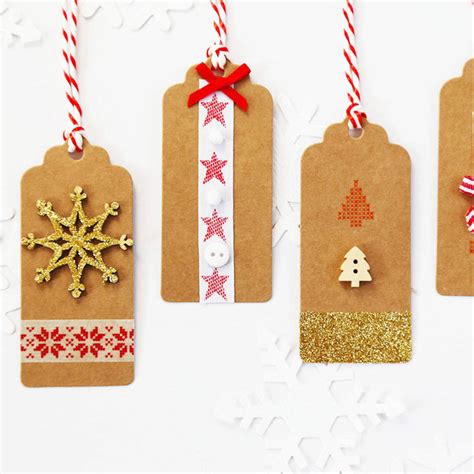 Sparkly Christmas Gift Tags By buttongirl designs | notonthehighstreet.com