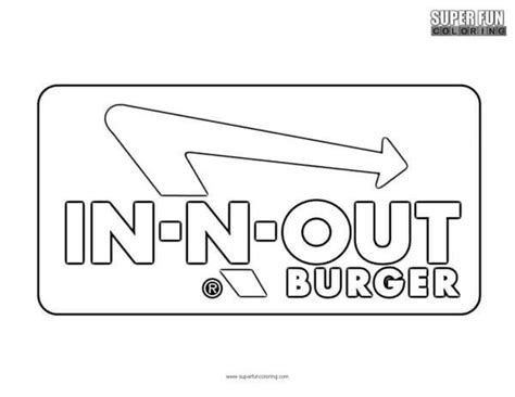 In N Out Burger Coloring Page