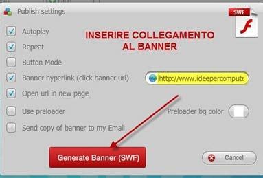 BannerNow per creare banner in flash da inserire nel blog. | Idee per computer ed internet