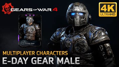 Gears of War 4 - Multiplayer Characters: E-Day Gear Male - YouTube