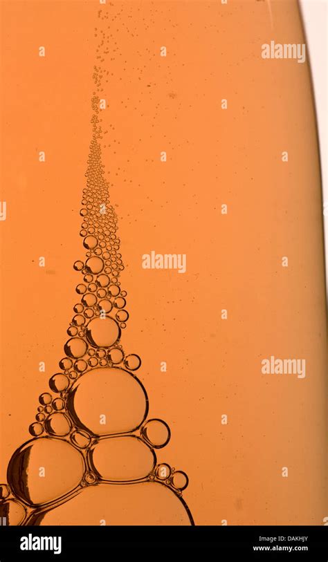 bubbles in a wine bottle Stock Photo - Alamy