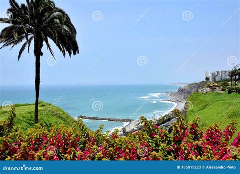 View of the Coastline in Lima, Peru Stock Image - Image of coastline, pacific: 135015223