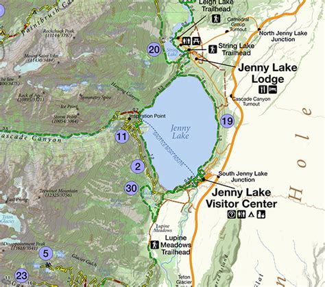 Day Hikes of Grand Teton National Park Map Guide - Hike 734