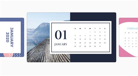 Blank, printable calendars for work or home with Canva