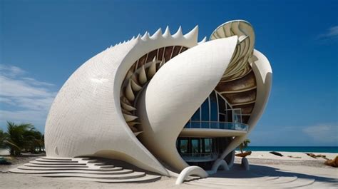 Sea Shell Inspired Architecture – Digital and AI Art