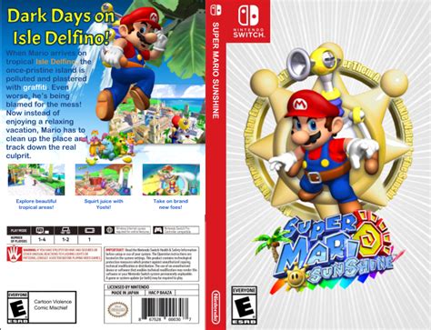 Super Mario Sunshine Switch Box Art (3D All Stars) : r/NintendoSwitchBoxArt