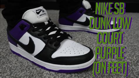 Nike SB Dunk Low Court Purple Unboxing (On Feet Review) 2021 - YouTube