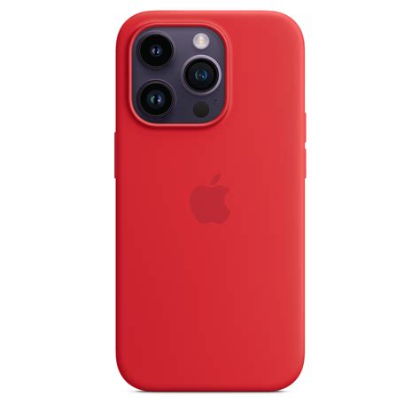 iPhone 14 Pro Silicone Case with MagSafe - (PRODUCT)RED - Apple (UK)