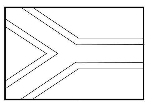 South Africa Flag Coloring Sheet Coloring Pages