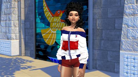 Black Magic - Tommy Hilfiger Bomber... | Tommy hilfiger, Clothes, Sims 4 cc