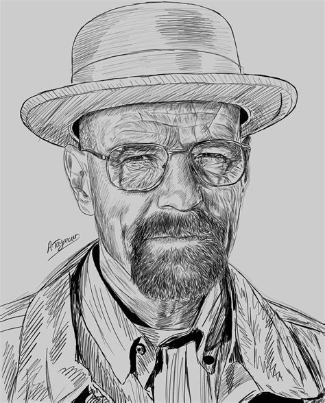 Walter White Sketch Anatomy drawing | Behance