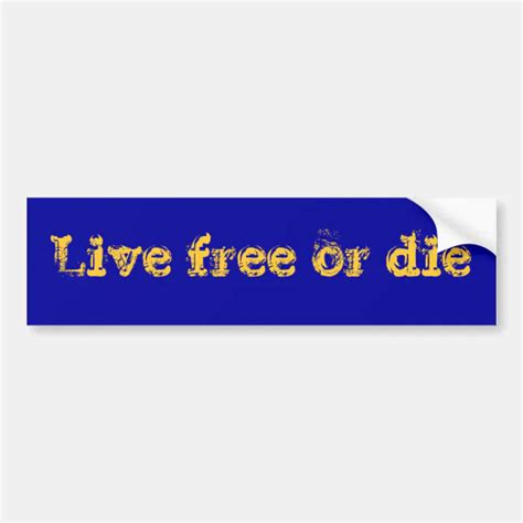 New Hampshire State Motto Bumper Sticker | Zazzle