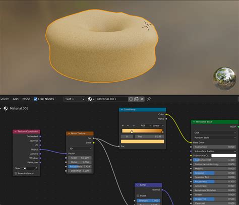 texturing - Noise Texture becoming way detailed - Blender Guru donut tutorial - Blender Stack ...