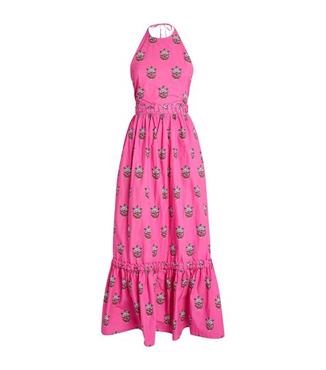 Rhode pink Cotton Salena Dress | Harrods UK
