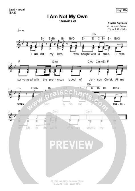 I Am Not My Own Sheet Music PDF (Dennis Prince / Nolene Prince ...