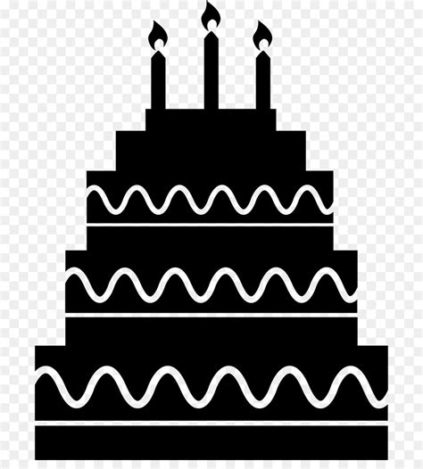 Birthday Cake Silhouette SVG