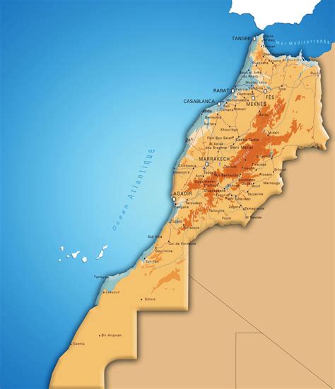 Mappi : Map of countries : Morocco