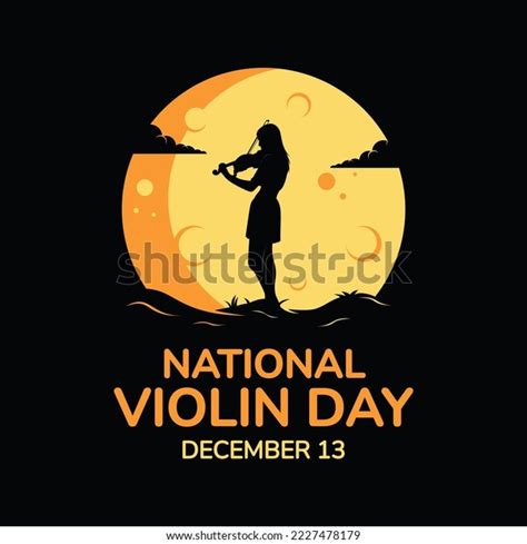 National Violin Day Silhouette Vector Illustration Stock Vector (Royalty Free) 2227478179 ...