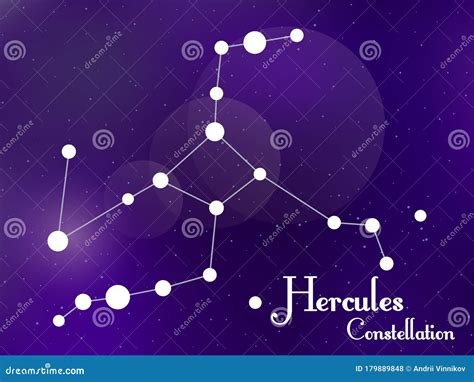 Hercules Constellation Cartoon Vector | CartoonDealer.com #48876889