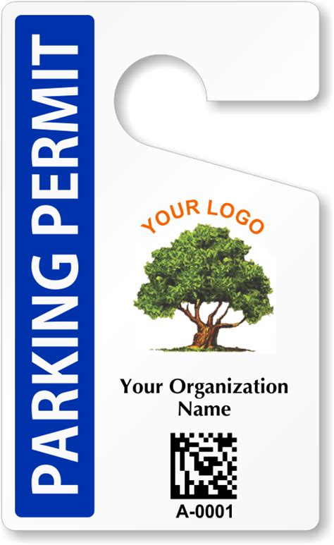 Parking Hang Tags | Design Online at MyParkingPermit