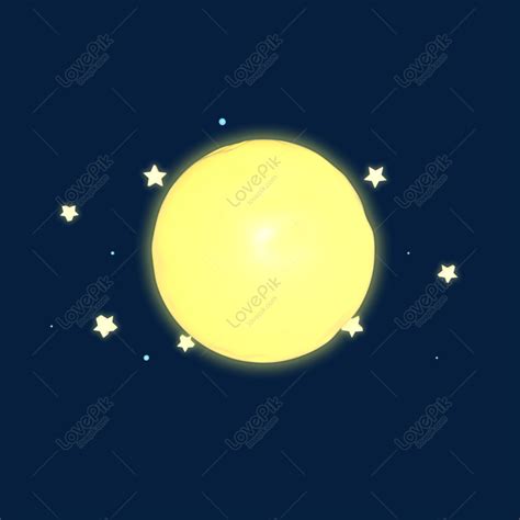 C4d Stereo Cartoon Moon Stars Poster Decoration PNG Image Free Download ...