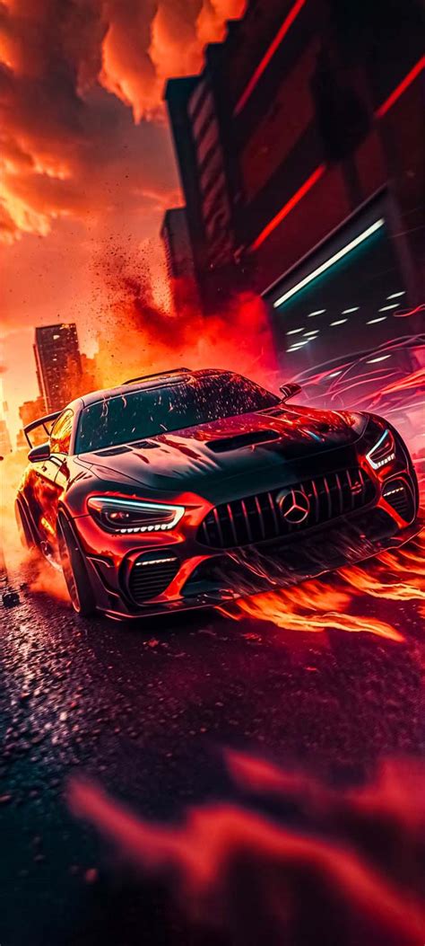 Mercedes AMG Fire iPhone Wallpaper - iPhone Wallpapers