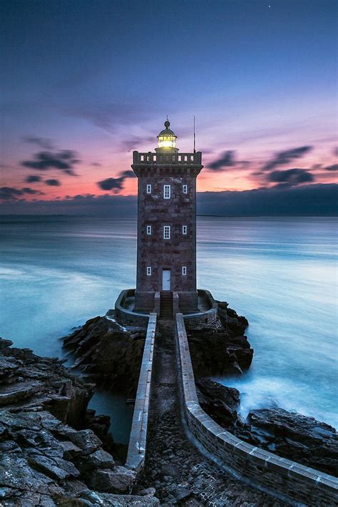 Kermorvan Lighthouse Finistère, France | Lighthouse pictures, Beautiful lighthouse, Lighthouse