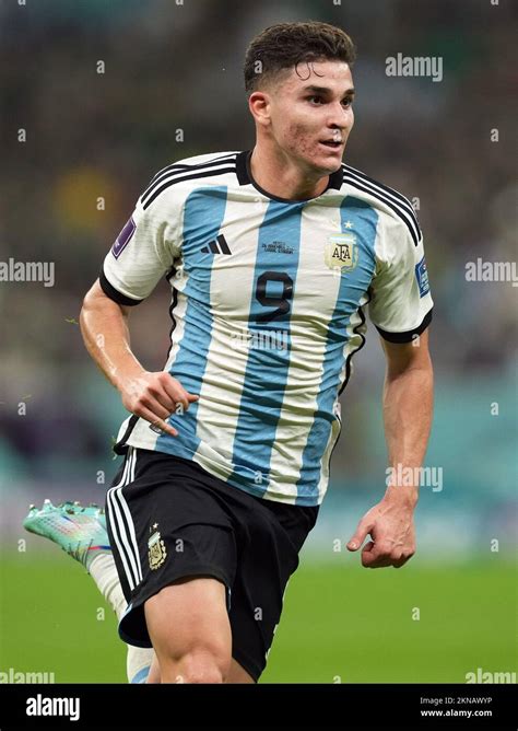 Argentina's Julian Alvarez during the FIFA World Cup Group C match at ...