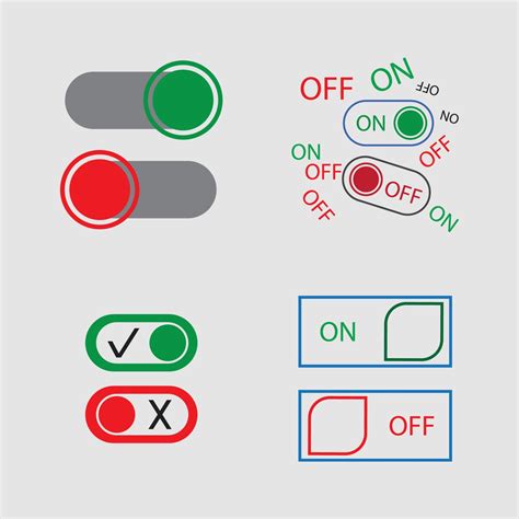 On Off Button Icon Vector Design Illustration 4772652 Vector Art at ...