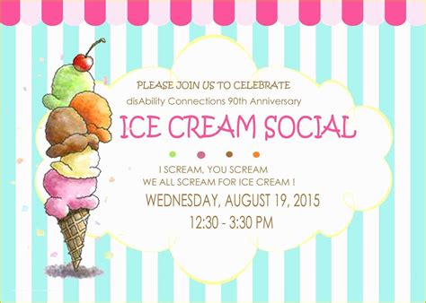 Ice Cream social Invitation Template Free Of Ice Cream social Invitation Hashtag Bg ...