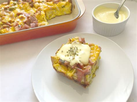 Eggs Benedict Breakfast Bake - Cookaholic Wife