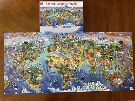 Ravensburger Panorama 2000 piece world map : r/Jigsawpuzzles