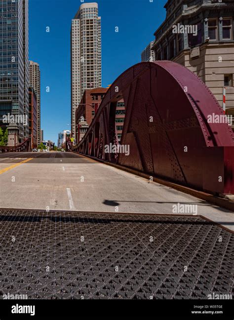 The Bridges over Chicago River - CHICAGO, USA - JUNE 11, 2019 Stock ...