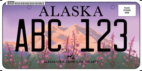 Alaska Artistic License Plate