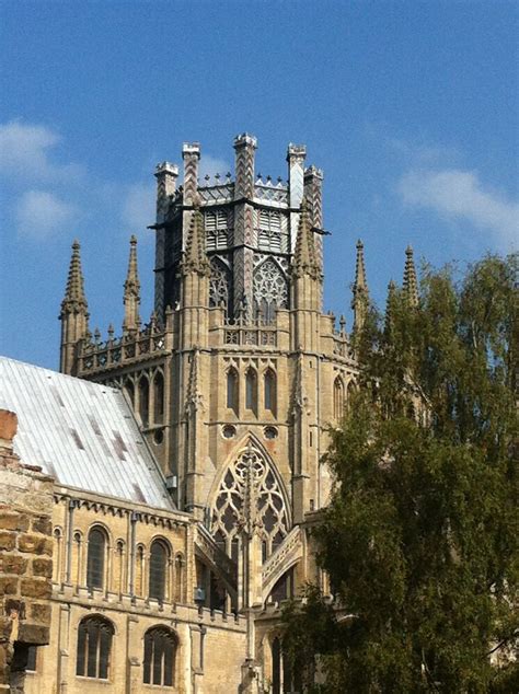 ELY LANDMARKS - The Octagon Tower of Ely Cathedral from The Gallery, Ely.