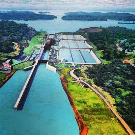 This is how the Panama Canal will look after the expantion.http://panama.escapeartist.com ...