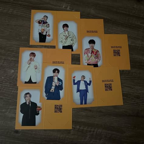 BTS PTD Mcdonalds photo card set #bts #jungkook... - Depop