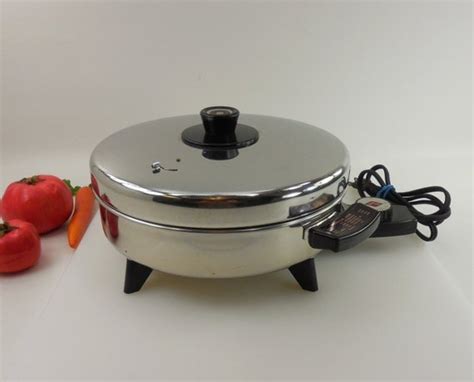 Revere Ware 10 Electric Skillet Fry Pan Stainless